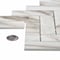 Apollo Tile Sample, Beige & White Herringbone 11"X12.6" Recycled Glass Mosaic Tile APLNNC9903CLEC34 Sample - alternate 2